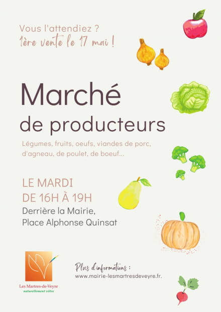 Marché de producteurs - Les Martres-de-Veyre
