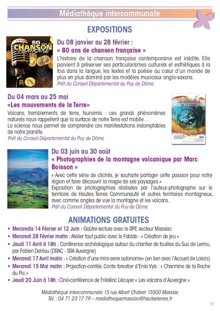Ciné Conférence - Les Volcans d'Auvergne