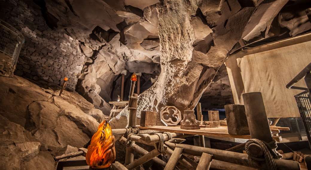 Salle 3 - Grotte de la Pierre - Les prémices de l'extraction