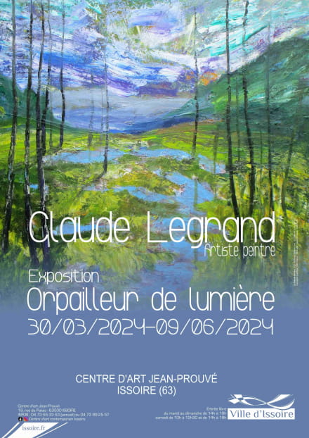 Exposition peintures Claude Legrand 'Orpailleur de lumière'