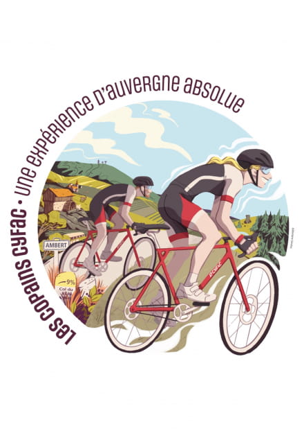 Les Copains Cyfac : arrival of the 2nd stage of objectif Puy-de-Dôme