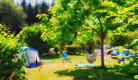 Tentes lodge au camping Domaine la Chabanne