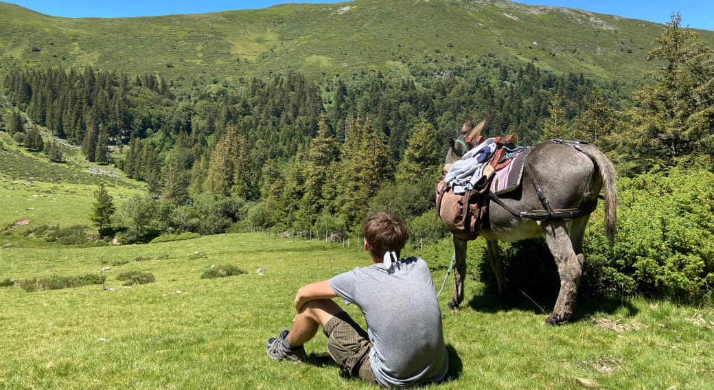 Randonnée avec les ânes: Le Col de la Molède et le cirque de Chamalière