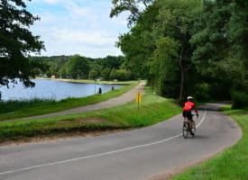Cyclo à l'étang de Saint-Bonnet