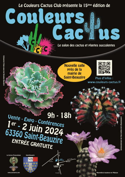Couleurs Cactus 2024 : salon des cactus et succulentes 15ème édition