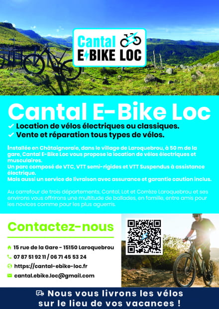 Cantal E-Bike Loc - Location de vélos